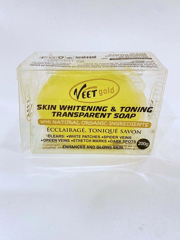 Veet Gold Skin Whitening & Toning Transparent Soap