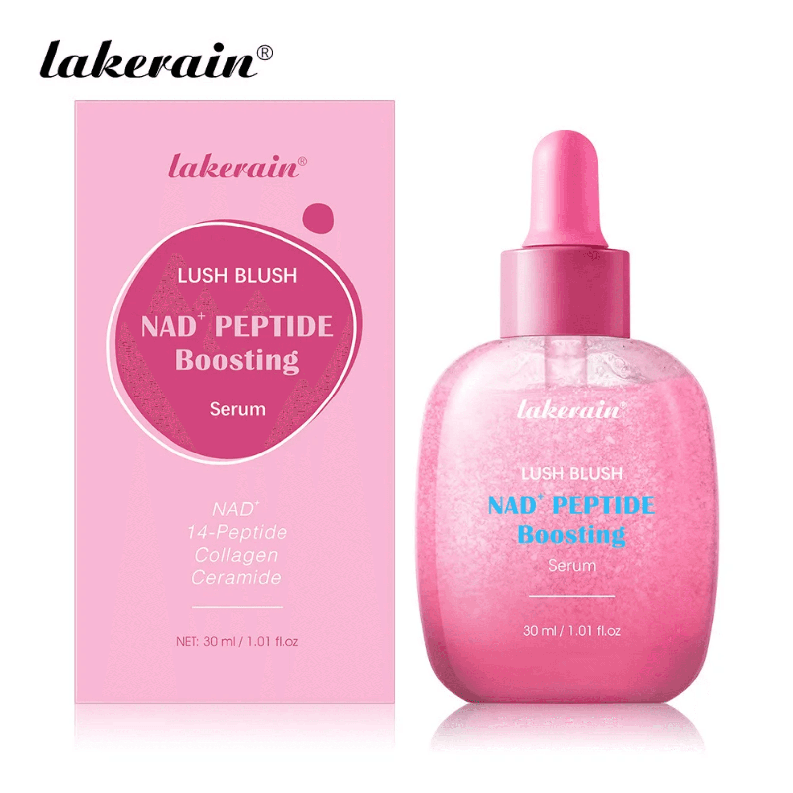 lakerain Lush Blush NAD⁺ Peptide Boosting Serum