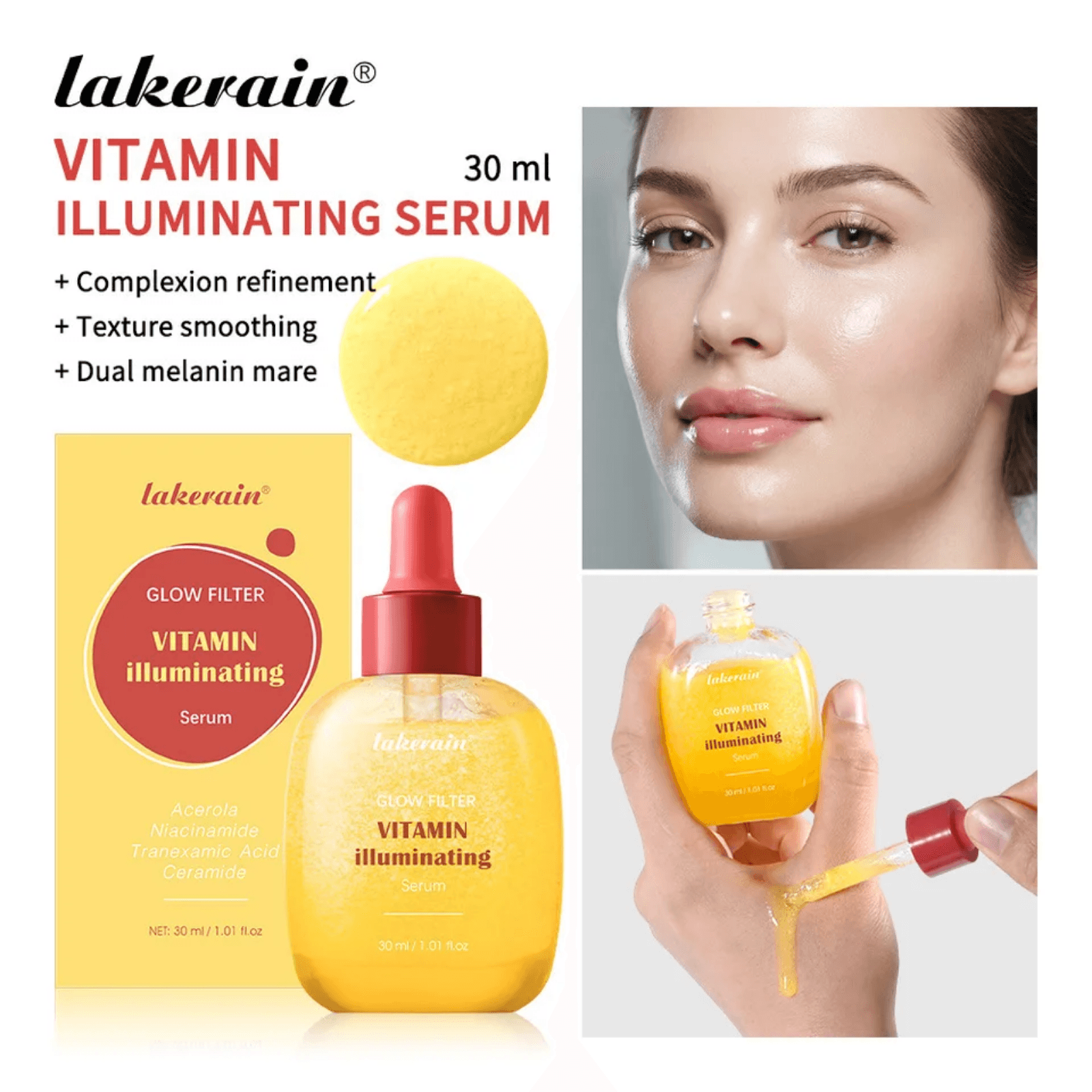 lakerain Glow Filter Vitamin Illuminating Serum