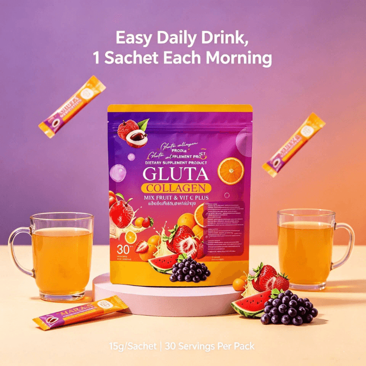 Mara-S Gluta Collagen Mix Fruit & Vit C Plus