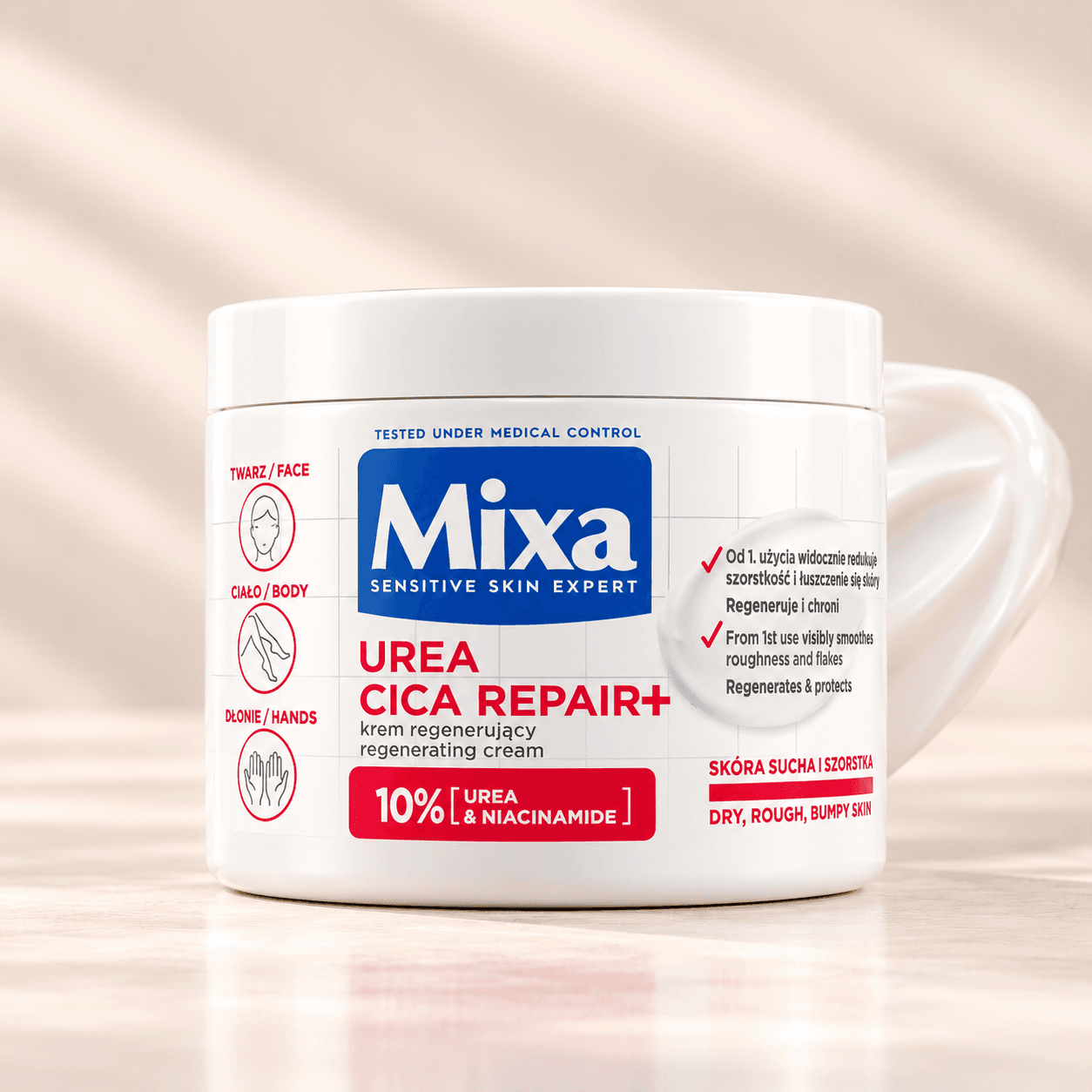Mixa Urea Cica Repair+ Regenerating Cream