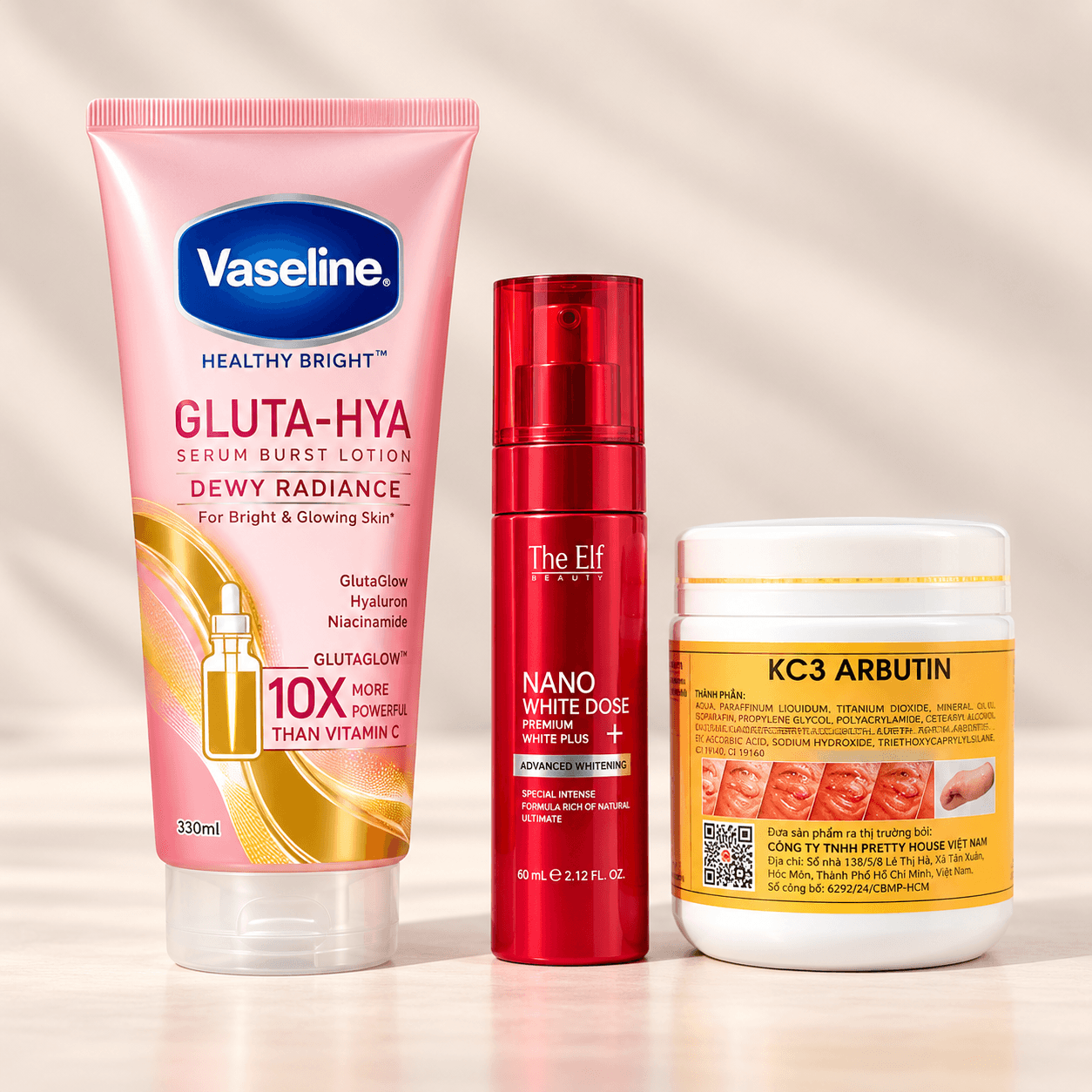 Vaseline Healthy Bright Gluta-Hya Serum Burst Lotion Dewy Radiance