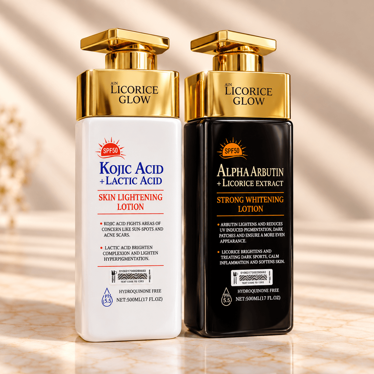 Ain Licorice Glow Kojic + Lactic Acid Skin Lightening Lotion