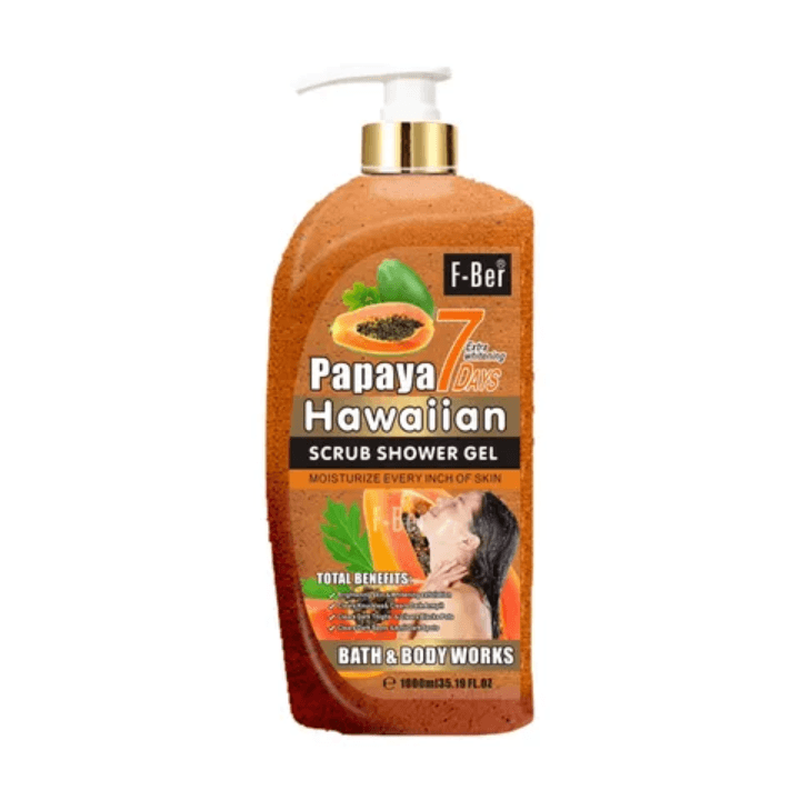 F-Ber Papaya Hawaiian Scrub Shower Gel