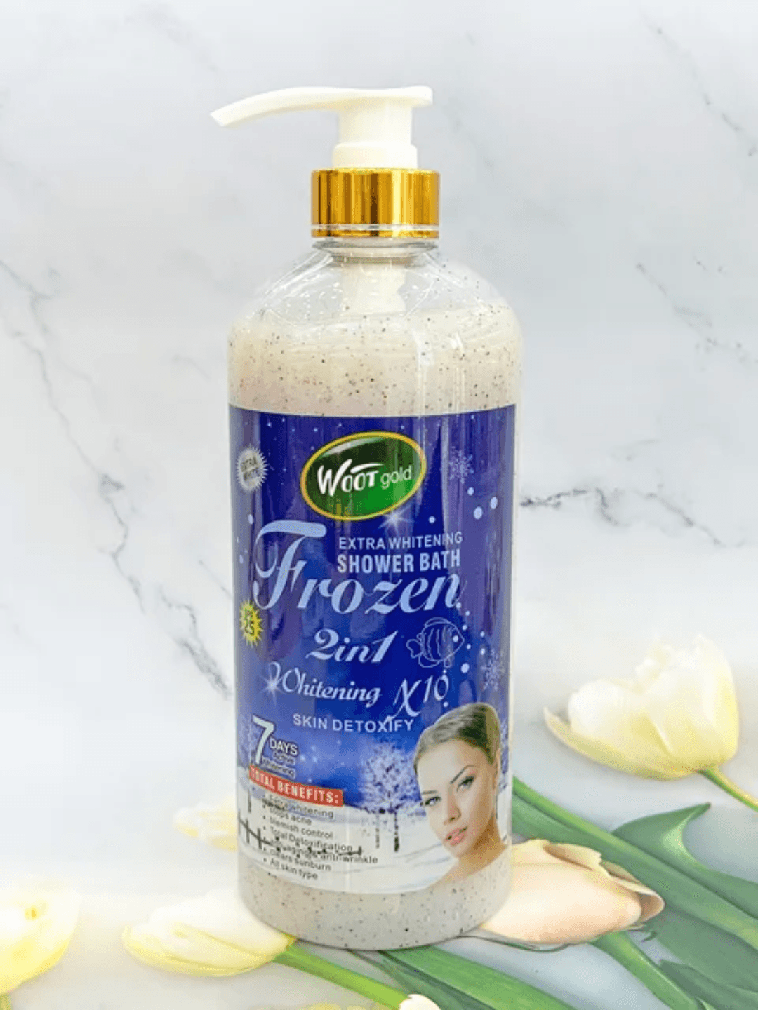 Woot Gold Frozen Extra Whitening Shower Bath 2in1